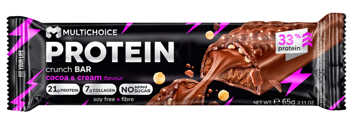 MULTICHOICE CRUNCH Протеинов бар – Cocoa Cream