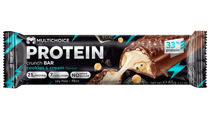MULTICHOICE CRUNCH Протеинов бар – Cookies & Cream
